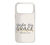 Under His Grace, Romans 6:14, Women's Encouraging Design Case for iPhone 17 Pro Max