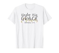 Under His Grace, Romans 6:14, Women's Encouraging Design T-Shirt