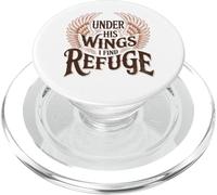 Under His Wings I Find Refuge - Vintage Christian Faith PopSockets PopGrip for MagSafe