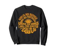 Under His Wings I Will Find Shelter Psalm 91 Sweatshirt