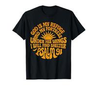 Under His Wings I Will Find Shelter Psalm 91 T-Shirt