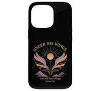 Under His Wings Psalm 91:4 Faith Graphic Design Case for iPhone 13 Pro
