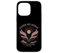 Under His Wings Psalm 91:4 Faith Graphic Design Case for iPhone 14 Pro Max