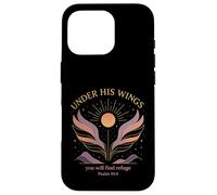 Under His Wings Psalm 91:4 Faith Graphic Design Case for iPhone 16 Pro