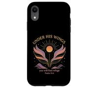 Under His Wings Psalm 91:4 Faith Graphic Design Case for iPhone XR