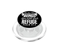 Under His Wings You Will Find Refuge PSALM 91:4 Art PopSockets PopGrip for MagSafe