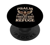 Under His Wings You Will Find Refuge Psalm 91:4 PopSockets Adhesive PopGrip
