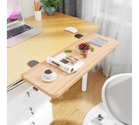 Under Keyboard Tray - Clip-On Extender Shelf for Home Office & Corner De, Khaki 80x25cm - Enhance Efficiency & Comfort