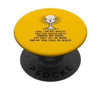 Under My Roof Holy Communion Prayer Catholic Art PopSockets Adhesive PopGrip