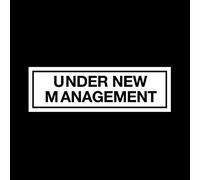 Under New Management Plastic Door Sign with double sided fixing tape