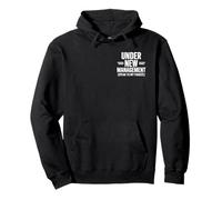 Under New Management Speak To My Fiancée Funny Husband Humor Pullover Hoodie