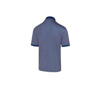 Under Par Men's Printed Golf Pro Quality Polo Shirt, 2394-Navy, XXL