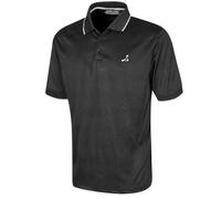 Under Par Men's Golf Polo Breathable Golf Pro Waffle Knit UV Protection Polo Shirt, 2311 - Black, XL