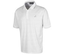 Under Par Men's Printed Golf Pro Quality Polo Shirt, 2311-White, M