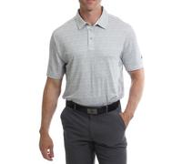 Under Par Men's Golf Polo Breathable Moisture Wicking Quick Dry Stretch Short Sleeve All Over Print Golf Polo Shirt, Grey, M