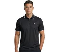 Under Par Men's Printed Golf Pro Quality Polo Shirt, 2311-Black, L
