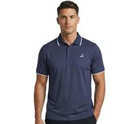 Under Par Men's Printed Golf Pro Quality Polo Shirt, 2311-Navy, L