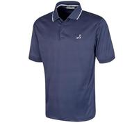 Under Par Men's Printed Golf Pro Quality Polo Shirt, 2311-Navy, S