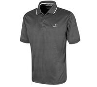 Under Par Men's Printed Golf Pro Quality Polo Shirt, 2311-Charcoal, XL