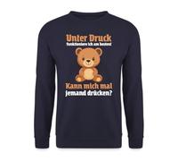 Under Pressure I Work Best Jumper, navy blue, XL