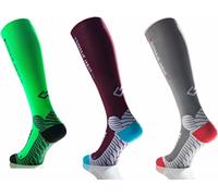 Under pressure runattack sports compression socks (18-21 mmHg); made in Germany, grey, Gr. 39-42 (Wadenumfang: 30-41cm)