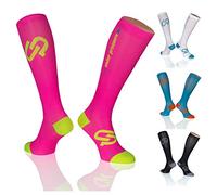 Under Pressure Sport Compression Socks Ultra Light (Strong Compression: 20-22 mmHg) Highest Quality Made in Germany, Slate, 43-46