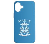 Under Protection Of Mary Ave Maria Marian Symbol Case for iPhone 16 Plus