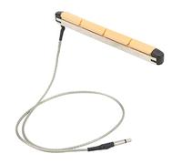 Under Saddle Piezoelectric Pickup Replacement for 4 String Acoustic Bass Guitar, sturdy Metal and ABS Material, Integrated Saddle Design, Wide Frequency Response, with 2.5mm Jack