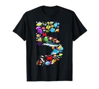 Under Sea 5 Five Year Kids 5th Birthday Party Ocean Animals T-Shirt
