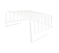 Under Shelf Basket Iron Under Shelf Storage Basket Hanging Wire Basket Shelves Sturdy Metal Wire Organizer for Kitchen Office Pantry Desk Bookshelf (M White)