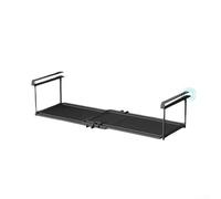 Under Shelf Storage Solution Adjustable Metal Basket for Kitchen Cabinets, Effortlessly Organizes Essentials (Black)