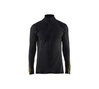 Under shirt with zipped collar Blaklader Black M