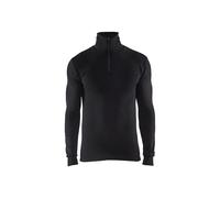 Under shirt with zipped collar Blaklader Warm Noir XL