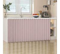 Under-Sink Bathroom ain Short Kitchen ain for Window Cabinet Cover for Kitchen Laundry Room Wash Machine Shelf (W 150cm/H 69cm)