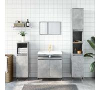 Bathroom Cabinet Vanity Unit Storage Cabinet Cupboard Engineered Wood vidaXL