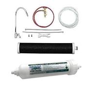 Under Sink Drinking Water Filter Kit Fortress System Including Baseball Swan Neck Lever Filter Tap/Faucet - Modern - Recyclable Carbon Block in Reusable Housing