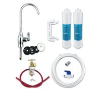 Under Sink Drinking Water Filter Kit System Including Tap and Accessories - Finerfilters CLASSIC FF-6010PF (Baseball + Extra Filter)