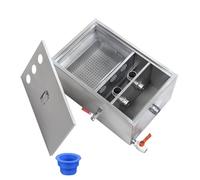 Under-Sink Grease Trap - Stainless Steel Grease Interceptor for Restaurant Kitchen & Wastewater Systems