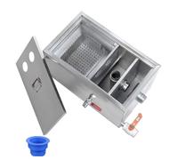 Under-Sink Grease Trap - Stainless Steel Grease Interceptor for Restaurant Kitchen & Wastewater Systems