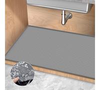 Under Sink Mat, 28'' x 19'' Flexible Silicone Under Kitchen Protectors, Easy to Clean Shelf Liner, Under Sink Mats for Kitchen Waterproof, Cabinet Organizers and Storage