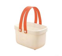 Under Sink Storage Basket with Sliding Drawer Design - Pull Out Cabinet Organiser for Bathroom & Kitchen - Plastic Caddy with Handle, Drainage Holes & Removable Divider - 29.5x15x15.5cm(white)