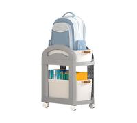 Under-Sink Storage Trolley - Moving Trolley Under-Desk Storage Trolley with Low Drawer, Rolling Storage Trolley - 2-Tier Rolling Trolley with Wheels, Multi-Purpose Textbook Storage
