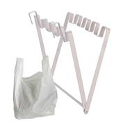 Under Sink Waste Bag Holder - Kitchen Counter Trash Bag Rack, Folding Metal Wire Small Garbage Container | Portable Compost Bin, Punch Sink Trash Can for Food Waste, Cabinet, Bathroom
