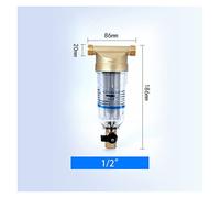 Under Sink Water Filter System 40μm High-Efficiency Filtration Pre-Filter Tap Water Household Whole House Central 3T Large Flow Pipe Backwashing Brass Filter(1)