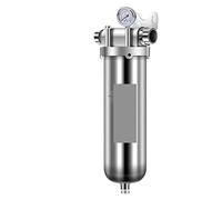 Under Sink Water Filter System Full-Flow Household Main Pipe Sediment Stainless Steel Prefilter Well Water Tap Water Purifier Water Filter System(10t 6 Points)