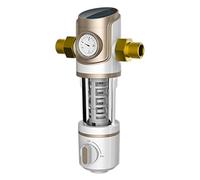 Under Sink Water Filter System PRE-4 Whole House Backwash Prefilter Spin Down Sediment Water Filter Central Pre filter Purifier 4.5T/h + Water Gauge