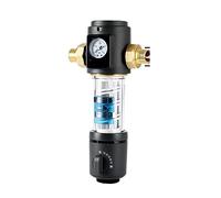 Under Sink Water Filter System Pre Filter Purifier Whole House Spin Down Sediment Water Filter Central Prefilter System Backwash Stainless Steel Mesh(DN20)