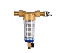 Under Sink Water Filter System Pre Filter Purifier Whole House Spin Down Sediment Water Filter Central Prefilter System Backwash Stainless Steel Mesh(DN15-01)