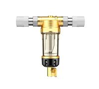 Under Sink Water Filter System Pre-Filter Whole House Filter Central Water Purifier System Filters for Home 4500L/H 40μm Countercurrent 360° Backwash(DN20 (0.75 Inches))