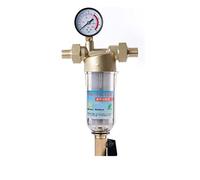 Under Sink Water Filter System Siphon backwas Prefilter Water Filter First Step of Water Purifier System Brass Stainless Steel mesh prefiltro(1in -0.75 in Gauge)
